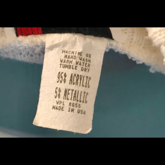 Vintage 80s Kawaii fairy kei metallic pastel high crewneck sweater - Picture 7 of 10